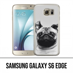 Samsung Galaxy S6 Edge Hülle - Dog Pug Ears