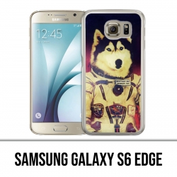 Coque Samsung Galaxy S6 EDGE - Chien Jusky Astronaute