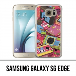 Samsung Galaxy S6 Edge Hülle - Vintage Retro Konsolen