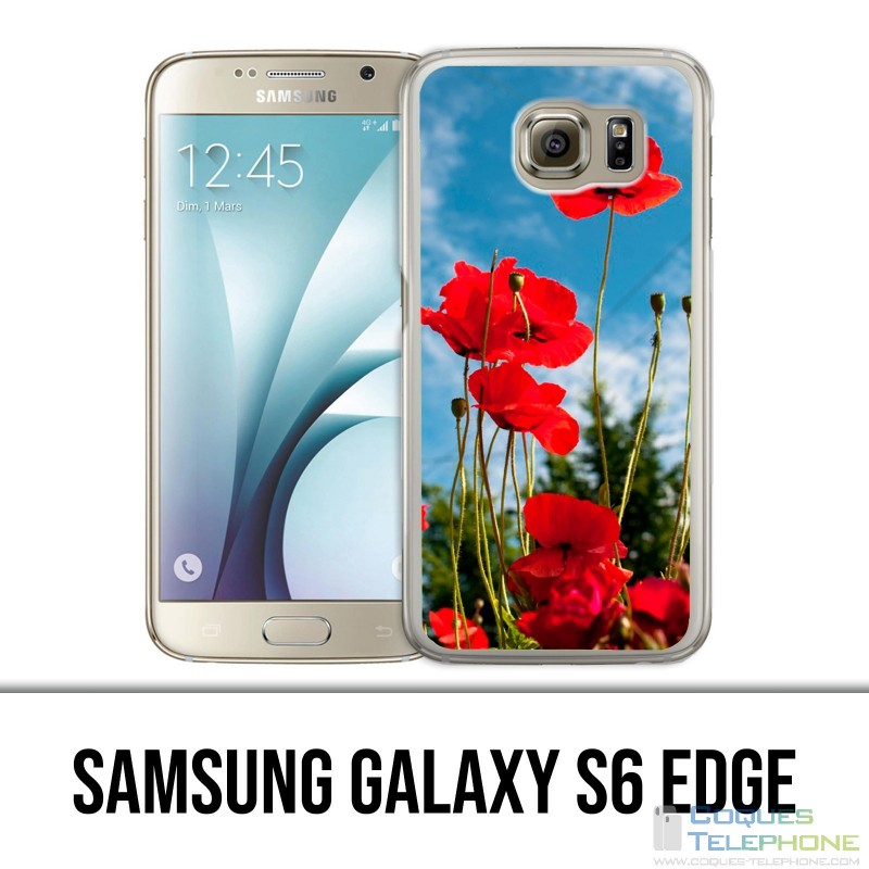 Coque Samsung Galaxy S6 edge - Coquelicots 1