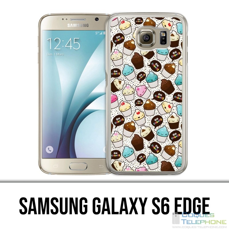 Samsung Galaxy S6 edge case - Kawaii Cupcake
