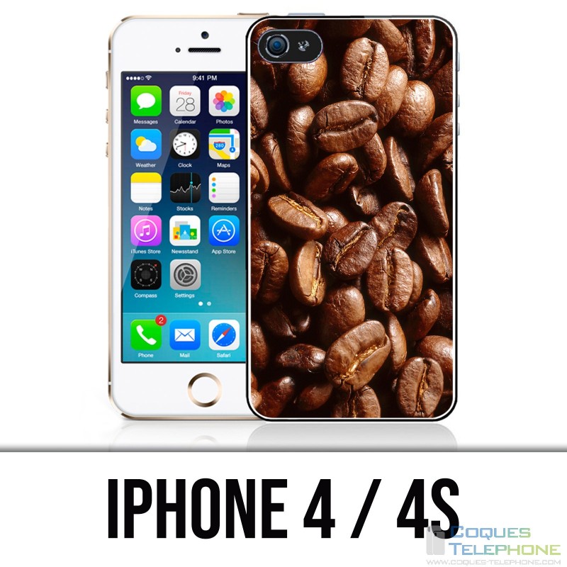 Coque iPhone 4 / 4S - Grains Café