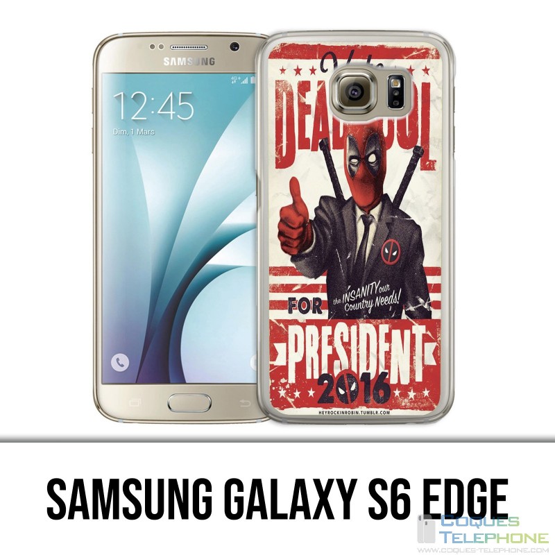 Samsung Galaxy S6 Edge Hülle - Deadpool President