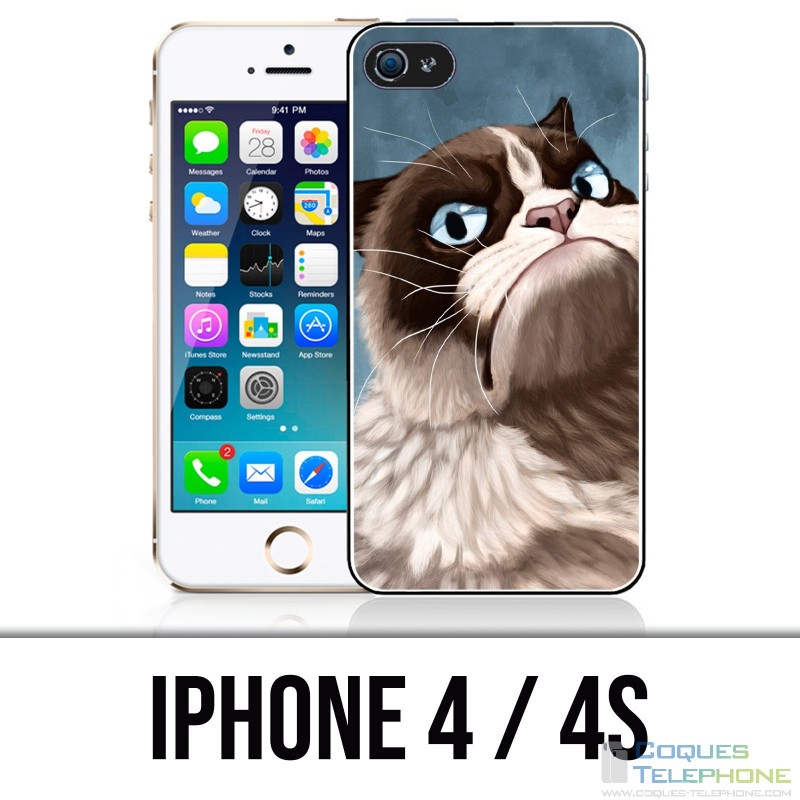Coque iPhone 4 / 4S - Grumpy Cat