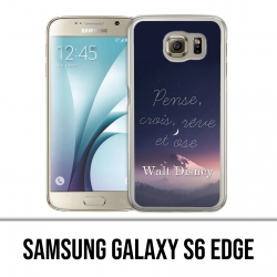 Coque Samsung Galaxy S6 EDGE - Disney Citation Pense Crois Reve