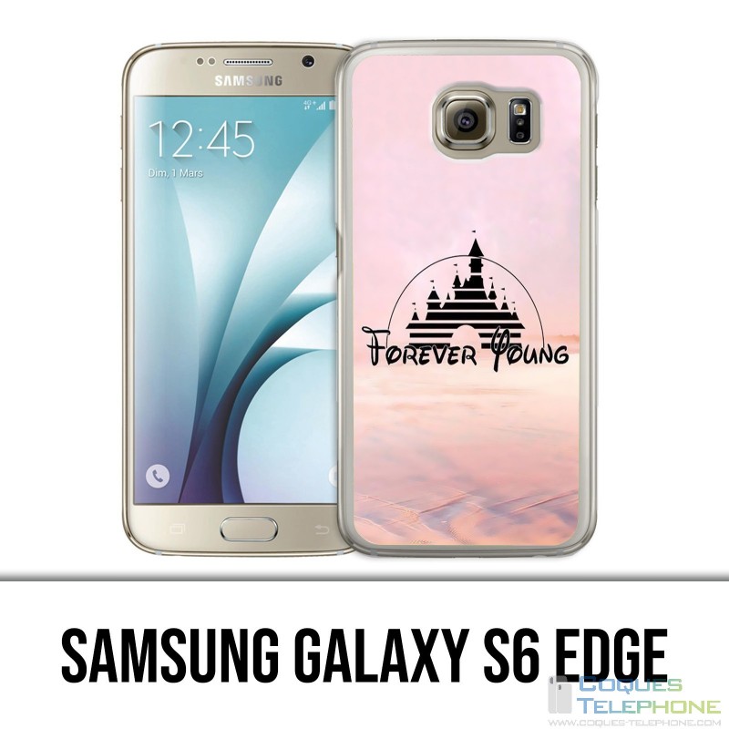 Samsung Galaxy S6 Edge Case Disney Forver Young Illustration
