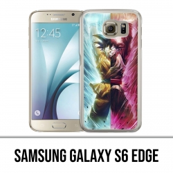 Samsung Galaxy S6 Edge Case - Dragon Ball Black Goku Cartoon