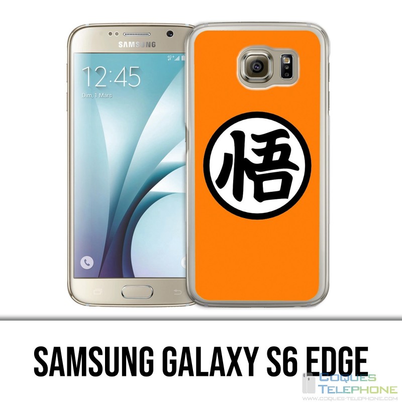 Custodia per Samsung Galaxy S6 Edge - Logo Dragon Ball Goku
