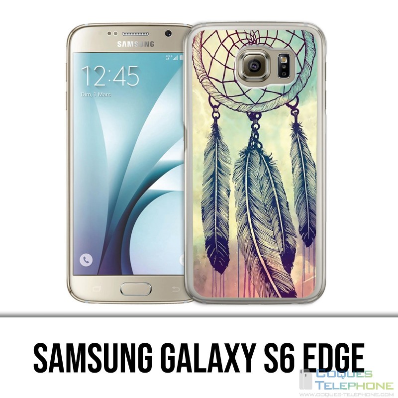 Funda Samsung Galaxy S6 edge - Plumas Dreamcatcher