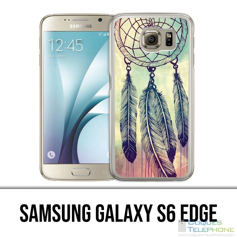 Samsung Galaxy S6 edge case - Dreamcatcher Feathers