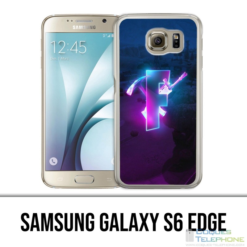 Carcasa Samsung Galaxy S6 edge - Fortnite Logo Glow