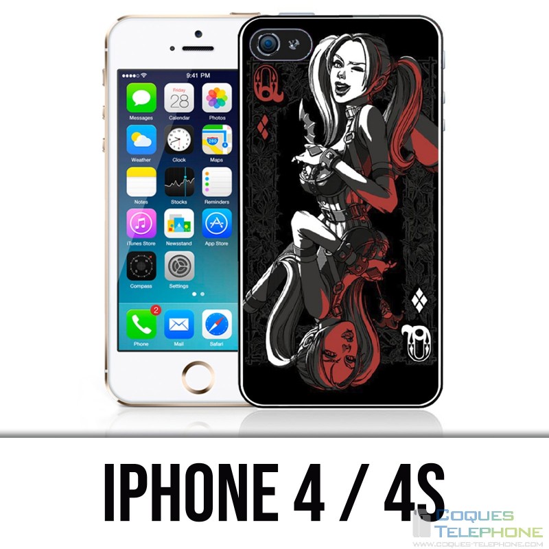 Coque iPhone 4 / 4S - Harley Queen Carte