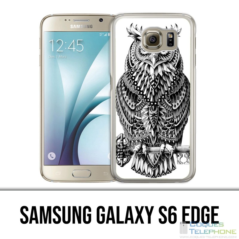 Samsung Galaxy S6 edge case - Owl Azteque