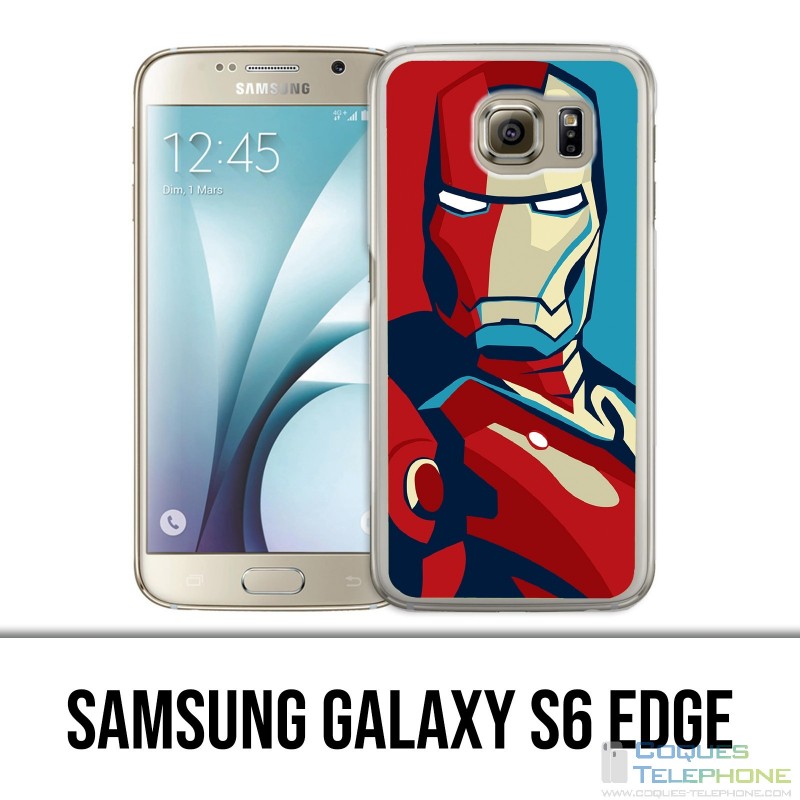 Funda Samsung Galaxy S6 Edge - Póster de diseño Iron Man