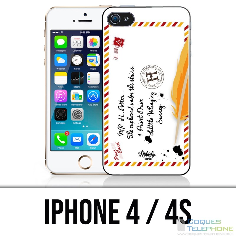 Coque iPhone 4 / 4S - Harry Potter Lettre Poudlard