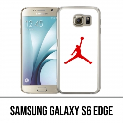 Samsung Galaxy S6 Edge Hülle - Jordan Basketball Logo Weiß