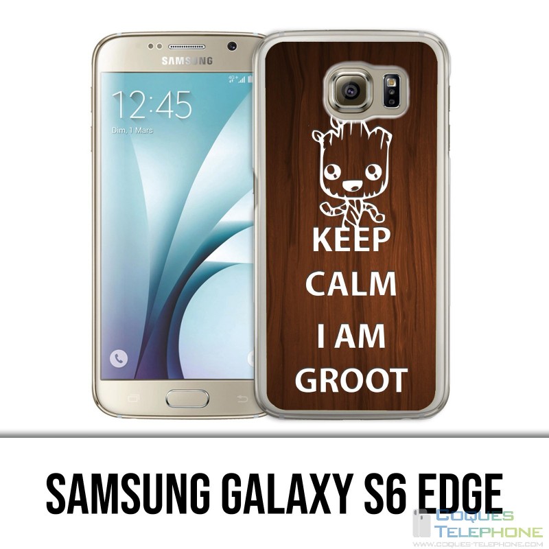 Carcasa Samsung Galaxy S6 Edge - Mantenga la calma Groot