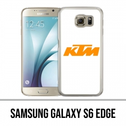 Funda Samsung Galaxy S6 Edge - Logotipo Ktm Fondo blanco