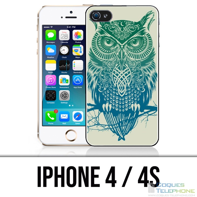 IPhone 4 / 4S Case - Abstract Owl