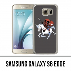 Samsung Galaxy S6 Edge Hülle - Deadpool Spiderman Unicorn