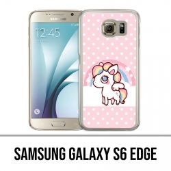 Custodia edge Samsung Galaxy S6 - Kawaii Unicorn