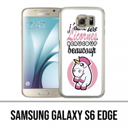 Coque Samsung Galaxy S6 EDGE - Licornes
