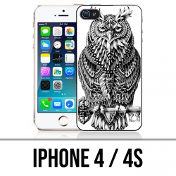 Funda iPhone 4 / 4S - Owl Azteque