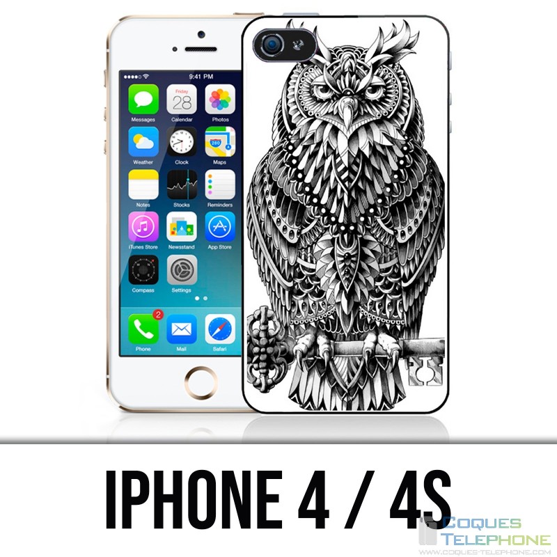 IPhone 4 / 4S case - Owl Azteque