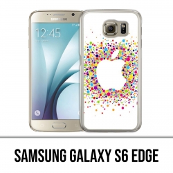 Samsung Galaxy S6 edge case - Multicolored Apple Logo