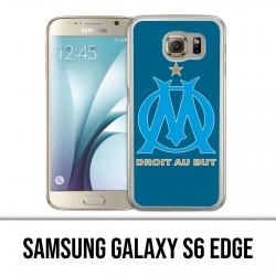 Coque Samsung Galaxy S6 EDGE - Logo Om Marseille Big Fond Bleu