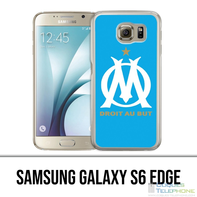Samsung Galaxy S6 edge case - Logo Om Marseille Bleu