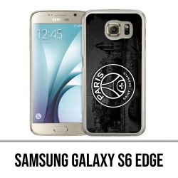 Custodia per Samsung Galaxy S6 Edge - Logo Psg sfondo nero