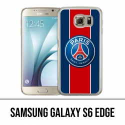 Coque Samsung Galaxy S6 EDGE - Logo Psg New Bande Rouge