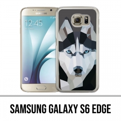 Samsung Galaxy S6 Edge Hülle - Husky Origami Wolf