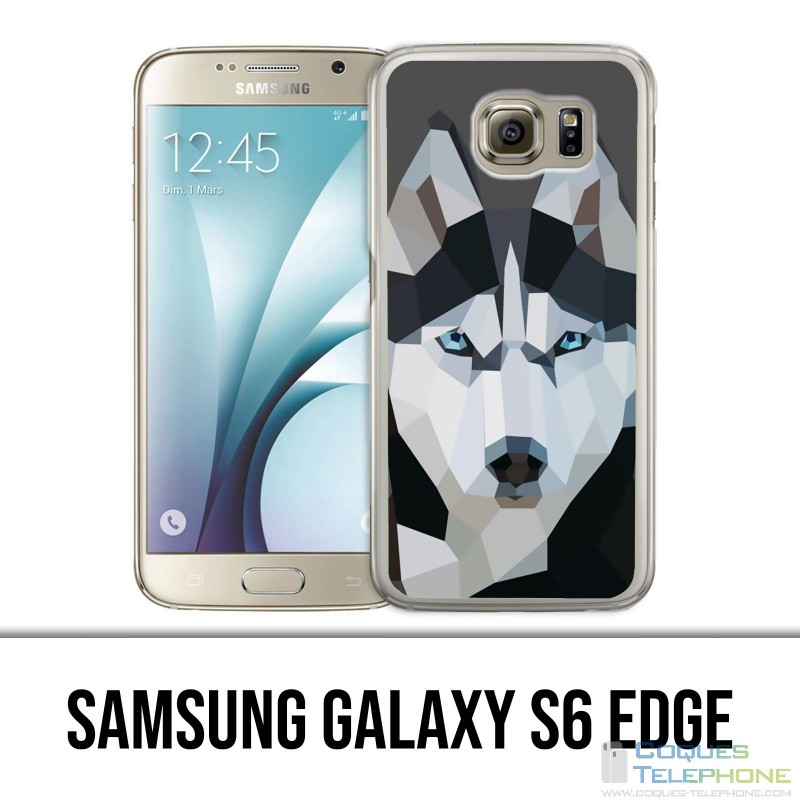 Samsung Galaxy S6 edge case - Husky Origami Wolf