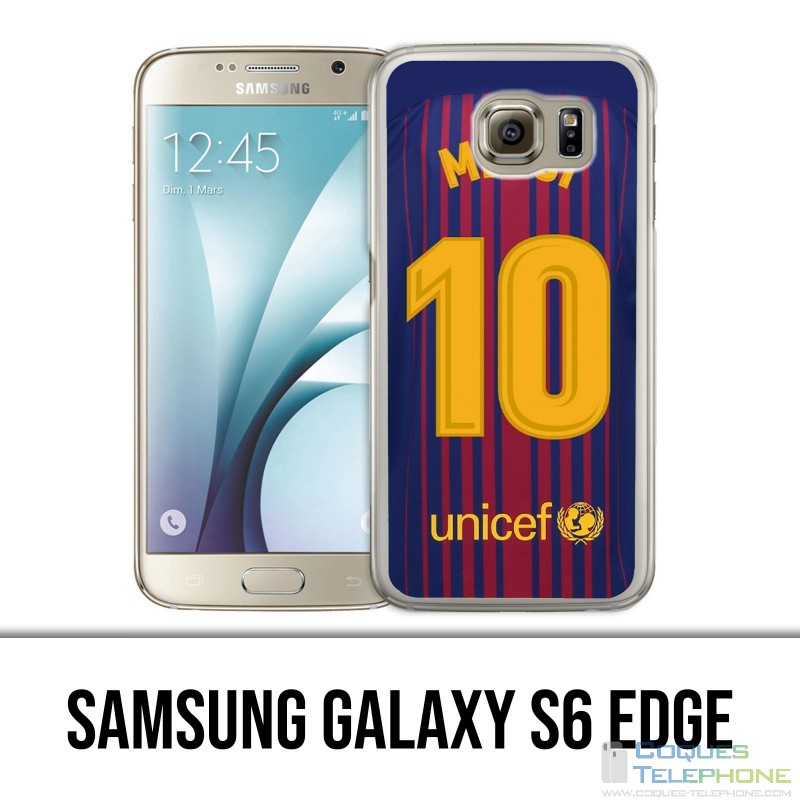 Coque Samsung Galaxy S6 EDGE - Messi Barcelone 10