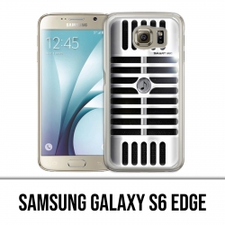 Carcasa Samsung Galaxy S6 Edge - Micrófono vintage