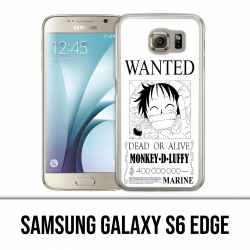 Samsung Galaxy S6 Edge Hülle - One Piece Wanted Ruffy