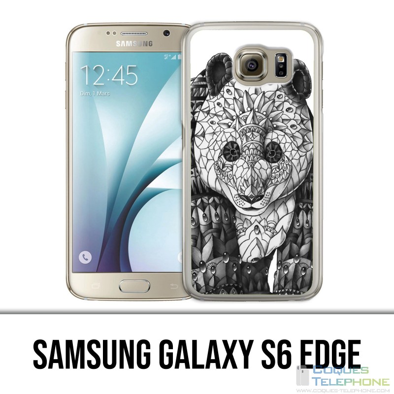 Carcasa Samsung Galaxy S6 edge - Panda Azteque