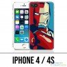 Coque iPhone 4 / 4S - Iron Man Design Affiche