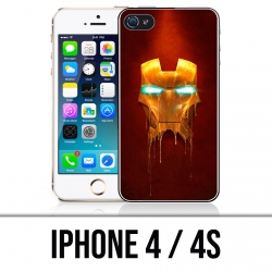 Custodia per iPhone 4 / 4S - Iron Man Gold