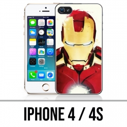 Coque iPhone 4 / 4S - Iron Man Paintart