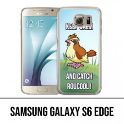 Samsung Galaxy S6 Edge Hülle - Pokémon Go Catch Roucool