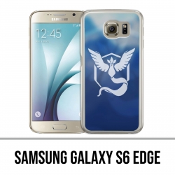 Carcasa Samsung Galaxy S6 Edge - Pokemon Go Team Azul Grunge