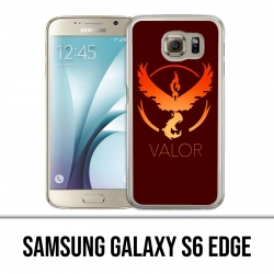 Custodia per Samsung Galaxy S6 Edge - Pokemon Go Team Red Grunge