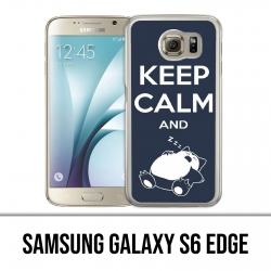 Coque Samsung Galaxy S6 EDGE - Pokémon Ronflex Keep Calm