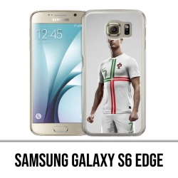 Samsung Galaxy S6 Edge Hülle - Ronaldo Football Splash