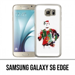 Samsung Galaxy S6 Edge Hülle - Ronaldo Lowpoly