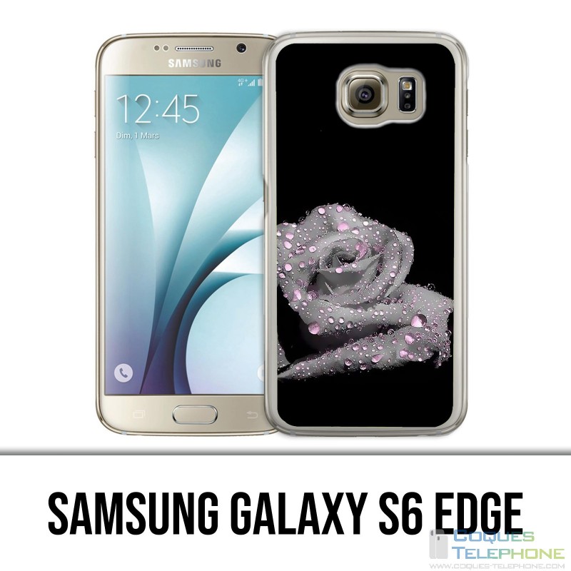 Coque Samsung Galaxy S6 edge - Rose Gouttes
