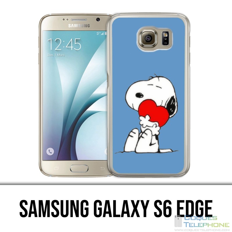 Samsung Galaxy S6 Edge Hülle - Snoopy Heart